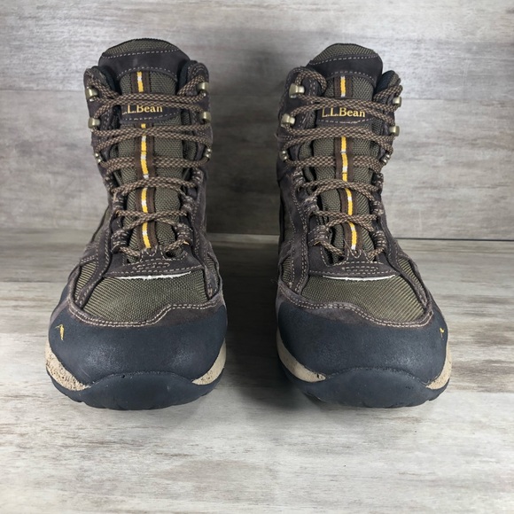 LL Bean Trail Hiking Boots Suede Tek 2.5 Waterproof Brown Men 9.5 - Picture 4 of 13